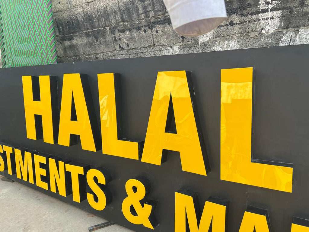 3d sign board